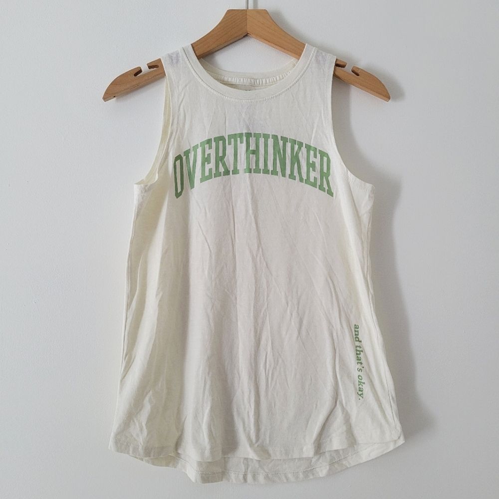 Overthinker Women's Cream Tank Top